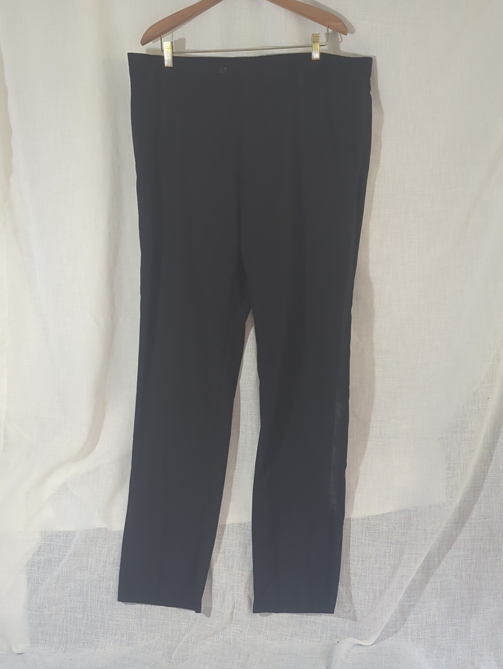 NWT Calvin Klein Regular Black Myer Formal Tuxedo Pants 100% Wool FLAW